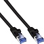 UFTP CAT6a Flaches Netzwerkkabel | PVC | Schwarz | 1 Meter