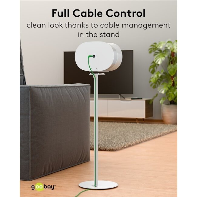 Goobay Stativ-Set für Sonos Era 300 | Weiß