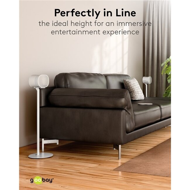 Goobay Stativ-Set für Sonos Era 300 | Weiß