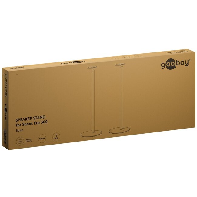 Goobay Stativ-Set für Sonos Era 300 | Weiß