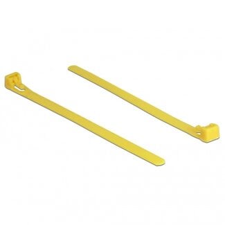 DeLOCK Kabelbinder wiederverwendbar hitzebeständig 150x7,5mm gelb 100 Stück
