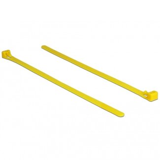 DeLOCK Kabelbinder wiederverwendbar hitzebeständig 200x7,5mm gelb 100 Stück