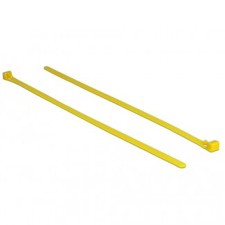DeLOCK Kabelbinder wiederverwendbar hitzebeständig 300x7,6mm gelb 100 Stück