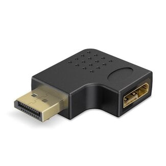 Goobay DisplayPort Adapter | Winkeladapter rechts | DP2.1a (10K 60Hz) | UHBR13.5 (54Gbit/s)