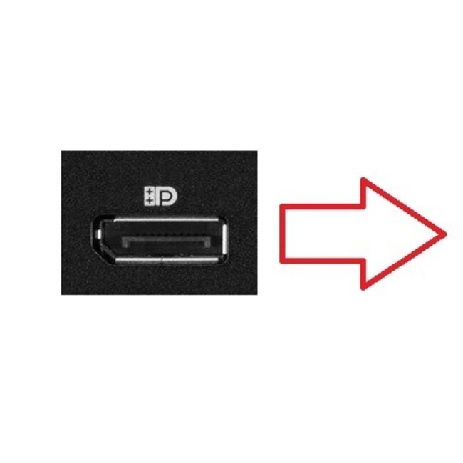DisplayPort Adapter | Winkeladapter rechts | DP2.1a (10K 60Hz) | UHBR13.5 (54Gbit/s)