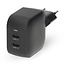 Nedis USB-Ladegerät | 2x USB-C PD | GaN | 45W | Schwarz