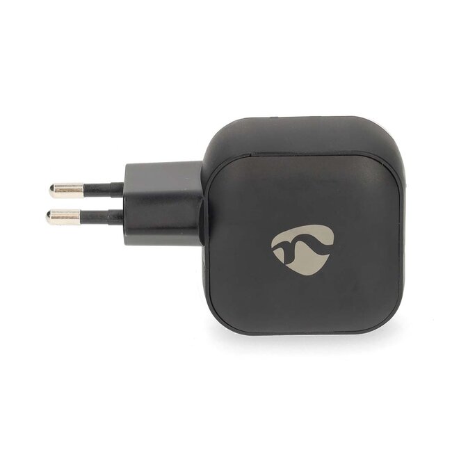 Nedis USB-Ladegerät | 2x USB-C PD | GaN | 45W | Schwarz