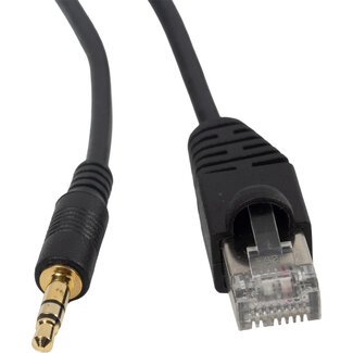 BOSSCOM BOSSCOM RJ45-auf 3,5mm Klinkenkabel für B&O | Schwarz | 3 Meter
