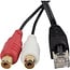 BOSSCOM RJ45-auf-Tulip Stereo (m) Kabel für B&O | Schwarz | 3 Meter