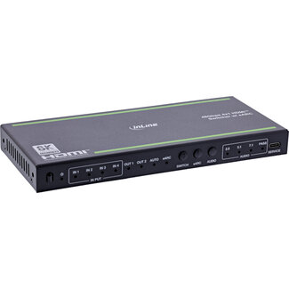 InLine® InLine® 4-fach HDMI Umschalter 48Gb/s 8K@60Hz mit Audio-Entkopplung