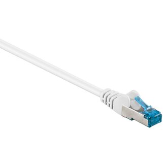 Goobay SFTP CAT6a flexibles Netzwerkkabel | TPE LSZH | Weiß | 2 Meter