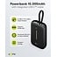 Goobay Powerbank mit Kabel | 2x USB-C PD 20W + 1x USB-A QC | 10.000 mAh