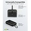 Goobay Powerbank mit Kabel | 2x USB-C PD 20W + 1x USB-A QC | 20.000 mAh