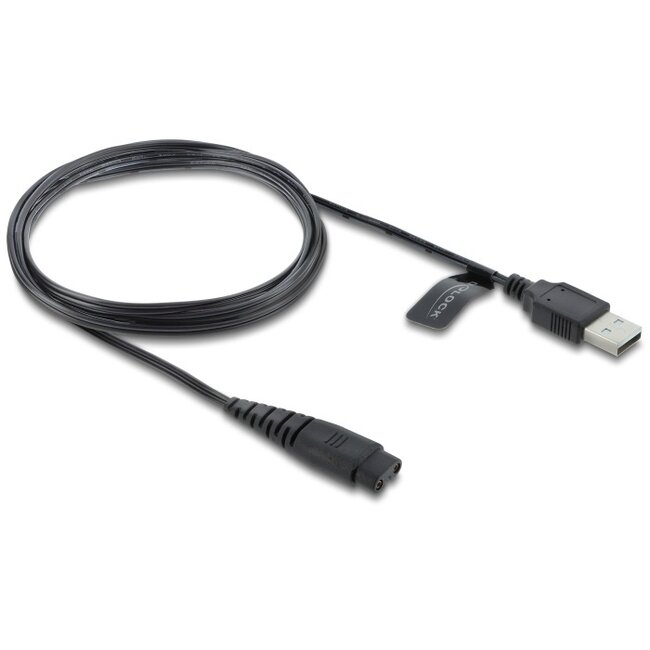 Delock USB Ladekabel 5 V für Hatteker Elektrorasierer RFC-588/598/690/692/696, RSCX-7568/9598 – Ersatzladegerätkabel 1,2 m