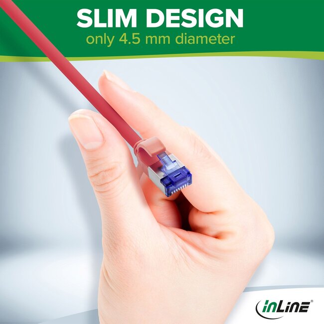 SFTP CAT6a Slimline Flexibles Netzwerkkabel | TPE LSZH | Weiß | 1 Meter