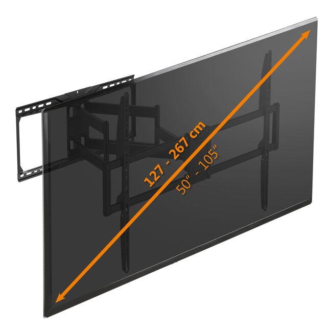 My Wall TV-Wandhalterung | bis 105 Zoll | Full Motion | 3 Drehpunkte