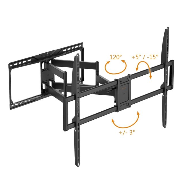 My Wall TV-Wandhalterung | bis 105 Zoll | Full Motion | 3 Drehpunkte