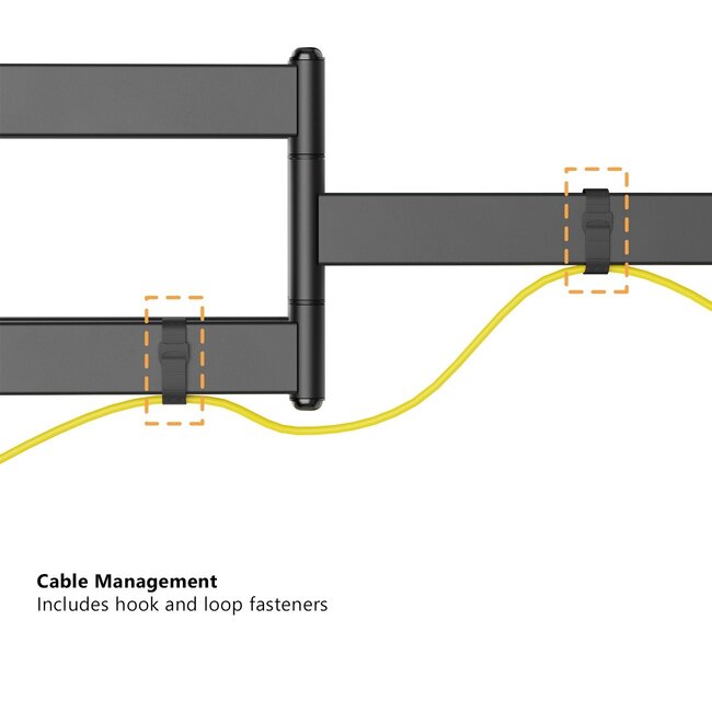 My Wall TV-Wandhalterung | bis 105 Zoll | Full Motion | 3 Drehpunkte