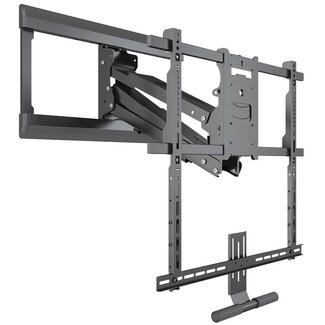 My Wall My Wall TV-Wandhalterung mit Soundbar-Halter | bis 65 Zoll | interaktiv | 3 Drehpunkte