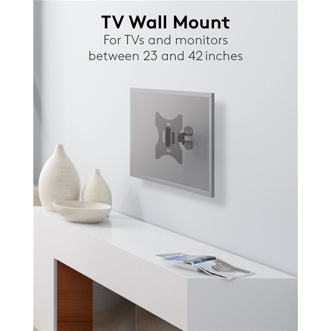 Goobay TV-Wandhalterung | bis 42 Zoll | Full Motion | 1 Drehpunkt