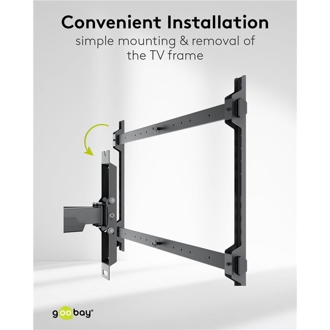 Goobay Pro TV-Wandhalterung | bis 90 Zoll | Full Motion | lang