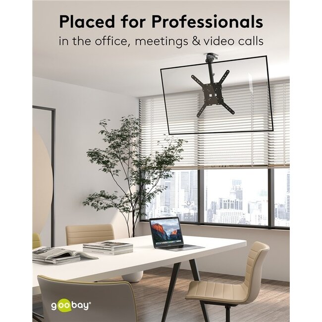 Goobay TV-Deckenhalterung | bis 55 Zoll | klappbar