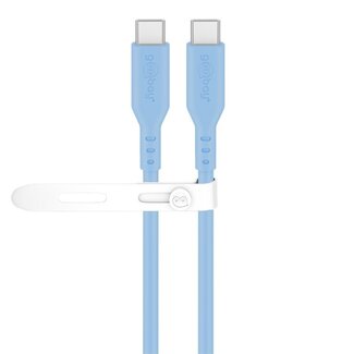 Goobay Goobay USB-C Silikon Kabel | USB 2.0 | PD 60W | Blau | 1,5 m