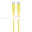 Goobay USB-C Silikonkabel | USB 2.0 | PD 60W | Gelb | 1,5 m