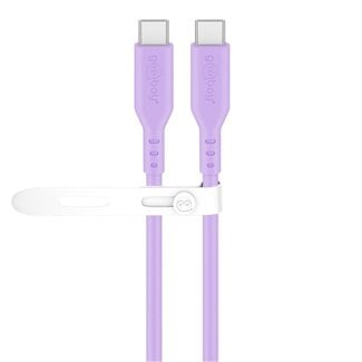 Goobay Goobay USB-C Silikonkabel | USB 2.0 | PD 60W | Lila | 1,5 m