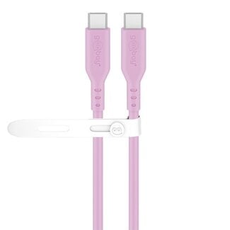 Goobay Goobay USB-C Silikonkabel | USB 2.0 | PD 60W | Rosa | 1,5 m