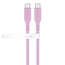 Goobay USB-C Silikonkabel | USB 2.0 | PD 60W | Rosa | 1,5 m