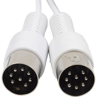 BOSSCOM BOSSCOM DIN 8-polig / Powerlink PL4 Kabel für B&O | Weiß | 30 Meter