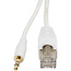 BOSSCOM RJ45-auf 3,5mm Klinkenkabel für B&O | Weiß | 20 Meter