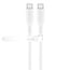 Goobay USB-C Silikonkabel | USB 2.0 | PD 60W | Weiß | 1,5 m