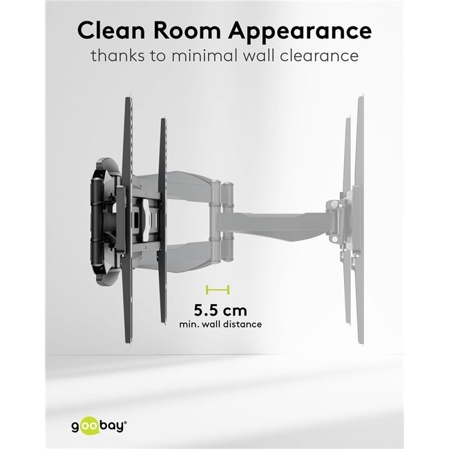 Goobay TV-Wandhalterung | bis 80 Zoll | Full Motion | lang