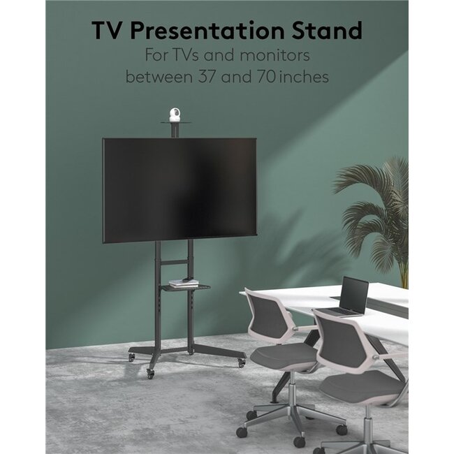 Goobay Pro TV-Standfuß | bis 70 Zoll | fahrbar | neigbar