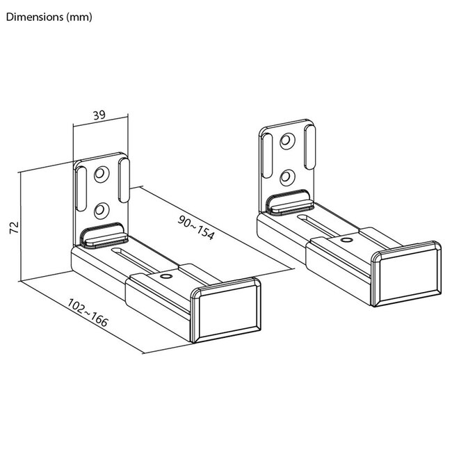 Goobay Soundbar Wandhalterung | Universal