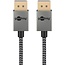 Goobay Plus DisplayPort Kabel | Slimline | DP2.1 (10K 60Hz) | UHBR10 (40Gbit/s) | 1 Meter