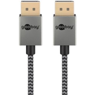 Goobay Goobay Plus DisplayPort Kabel | Slimline | DP2.1 (10K 60Hz) | UHBR10 (40Gbit/s) | 2 Meter