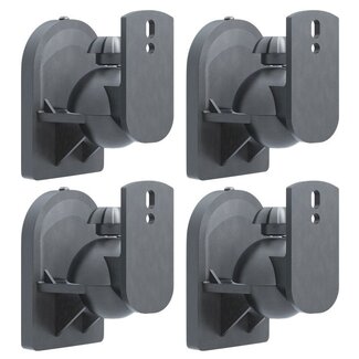 Goobay Goobay Lautsprecher-Wandhalterung | 4er Set | bis 3,5 kg | Schwarz