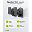 Goobay Lautsprecher-Wandhalterung | 4er Set | bis 3,5 kg | Schwarz