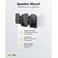 Goobay Lautsprecher-Wandhalterung | 4er Set | bis 3,5 kg | Schwarz