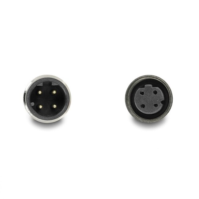 M12 4-polige D-codierte Industrie-Netzwerkverlängerung | CAT5e | PUR | 1 Meter