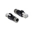 M12 4-pol D-codiert (w) - RJ45 (m) Industrie Netzwerkadapter | CAT5e | PVC