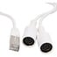 BOSSCOM RJ45 - 2x DIN 8-polig / Powerlink PL8 (v) Kabel für B&O | Weiß | 0,30 m