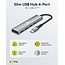 Goobay USB-C Hub | 4x USB-C | USB 3.0 5 Gbps | Aluminium | 0,10 m
