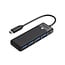 Orico kompakter USB-C Hub | 4x USB-A | busbetrieben | USB 3.0 5 Gbps | schwarz | 0,15 m