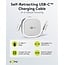 Goobay USB-C ausziehbares Kabel | USB 2.0 | 15W | Weiß | 1 Meter