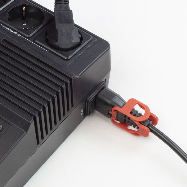 IEC Lock+ C13-C14 Stromkabel für UPS/PDU | 3x 1,00mm² | Schwarz | 0,50 m