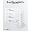 Goobay Flach USB-Ladegerät | USB-C PD + USB-A QC | GaN | 65W | Weiß
